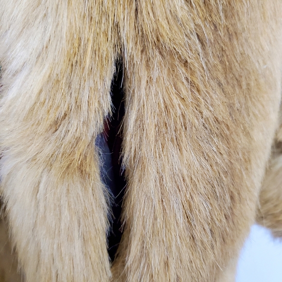 VINTAGE Faux Mink Coat Fully Lined Size M/L - Picture 2 of 5